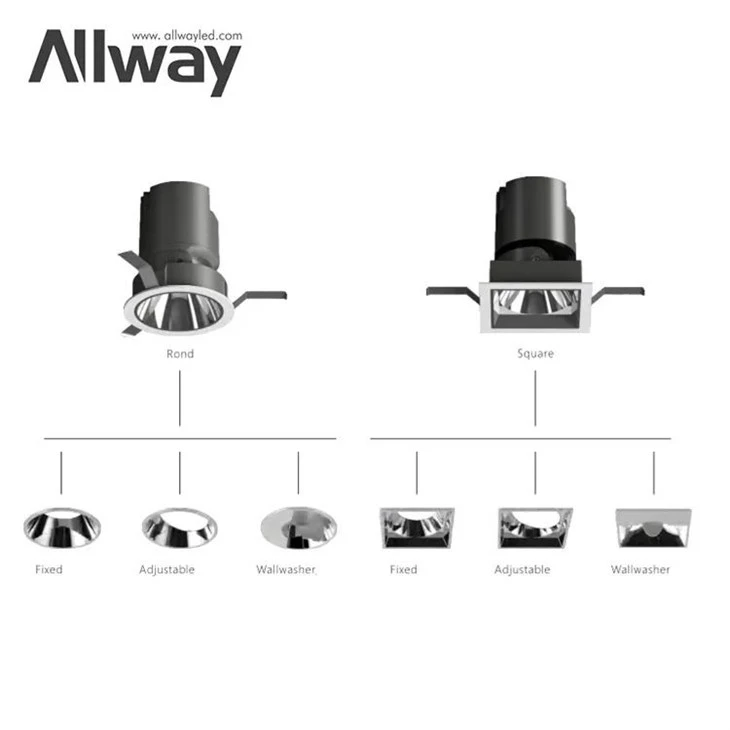 Multifunctional Commercial Gallery Hotel Washer Downlight